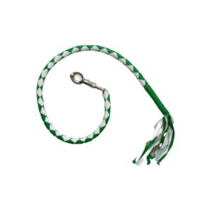 Green White Biker Back Whip